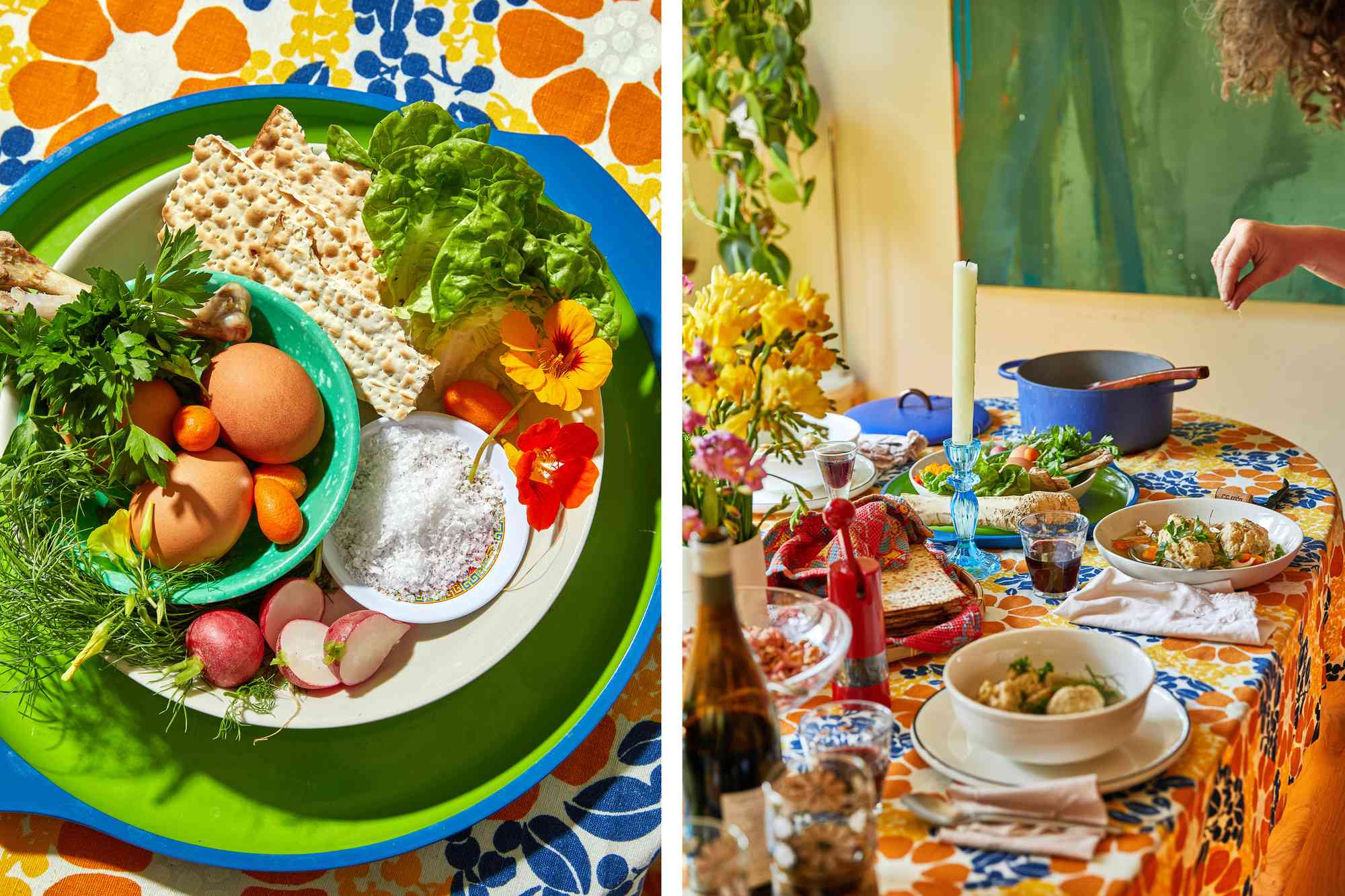 Zoe setting the table 