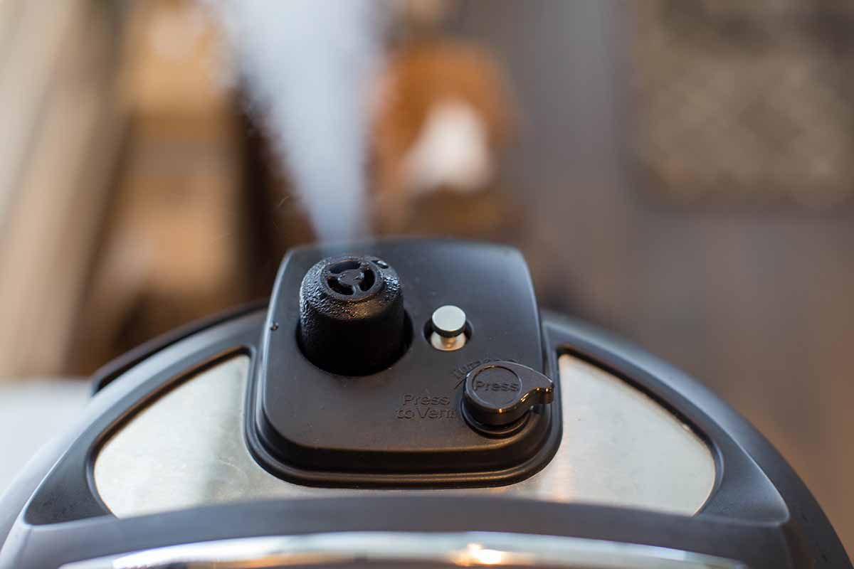 Easy White Chicken Chili release the pressure