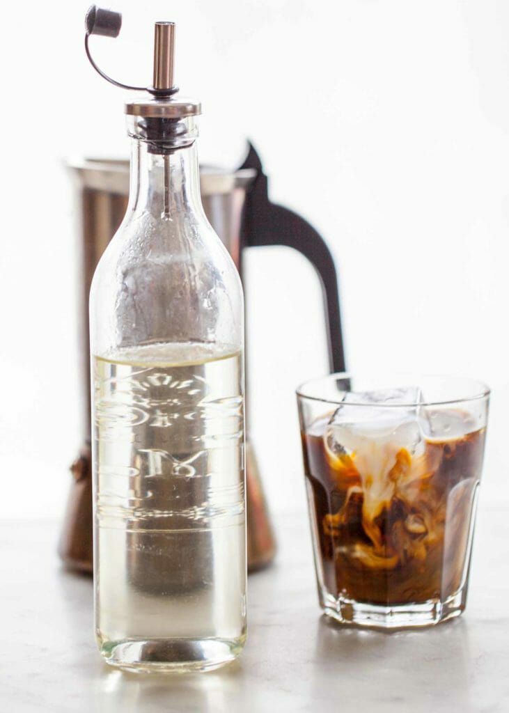how to make simple syrup for iced coffee