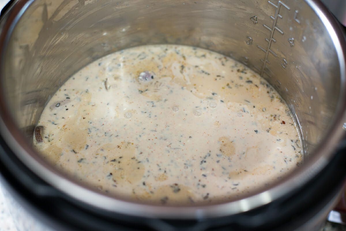 Pressure Cooker Chicken and Rice Casserole