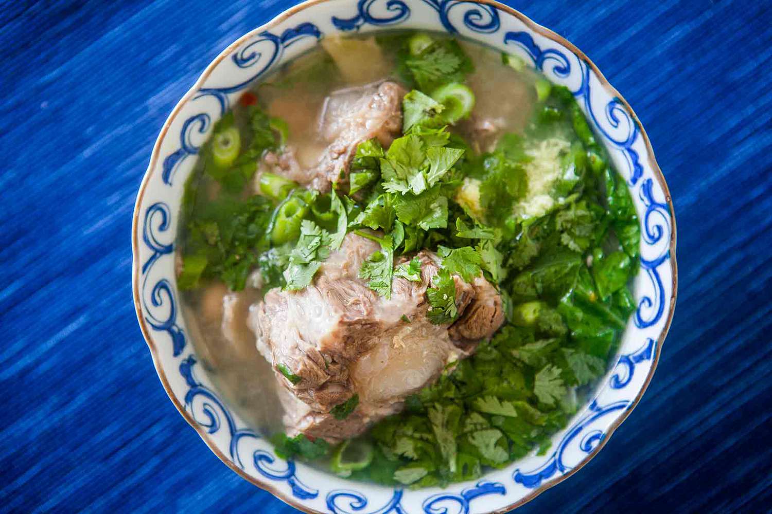 A bowl of Hawaiian oxtail soup