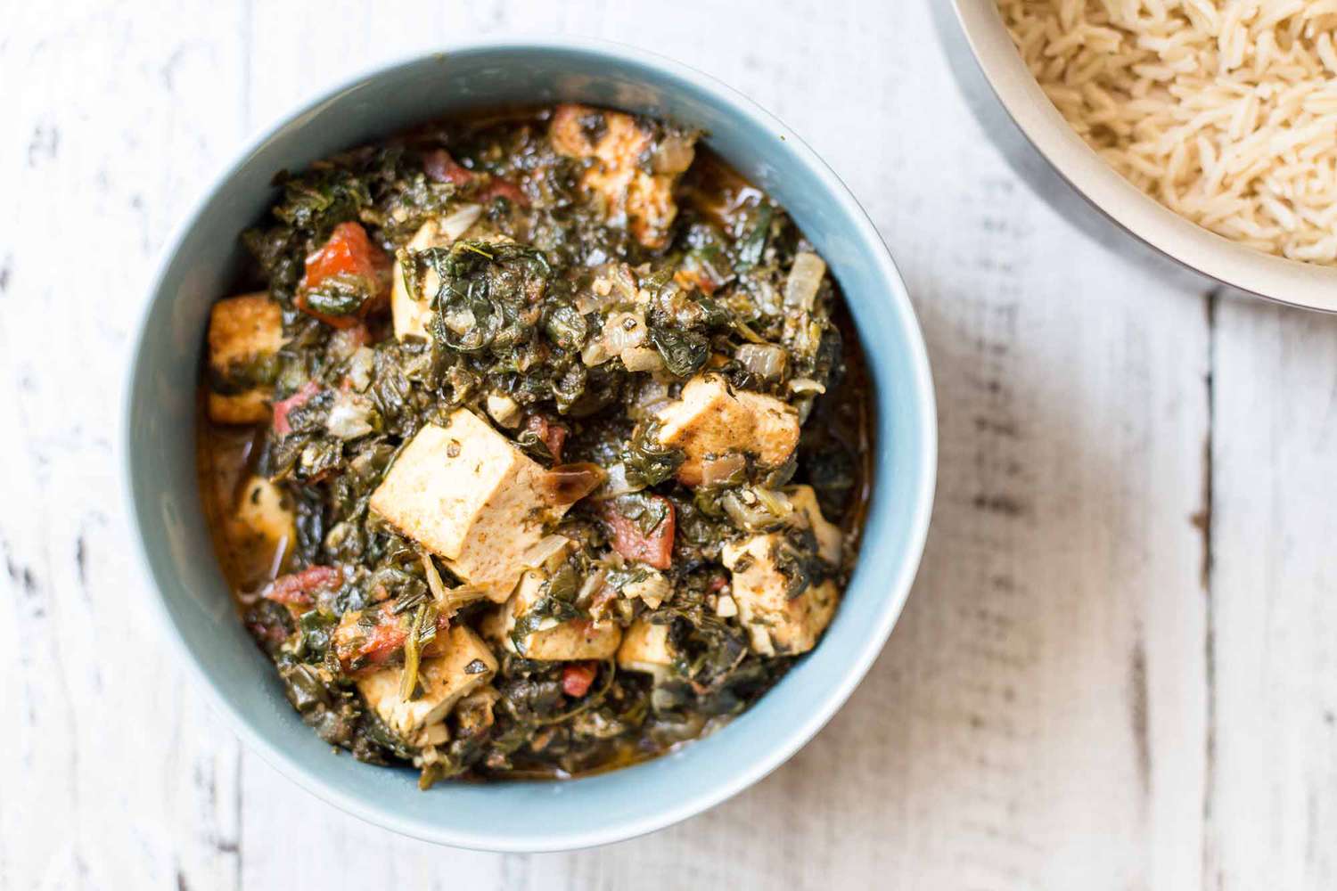 Pressure Cooker Saag Tofu