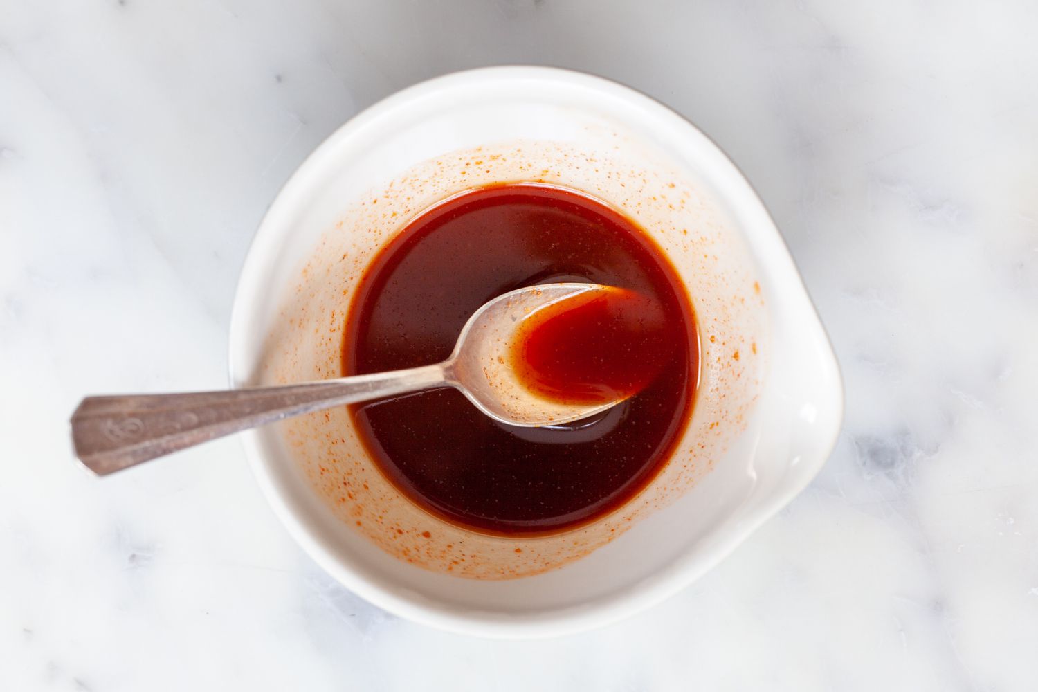 The sauce mixed in a bowl to make Quick and Easy Gochujang-Glazed Green Beans.