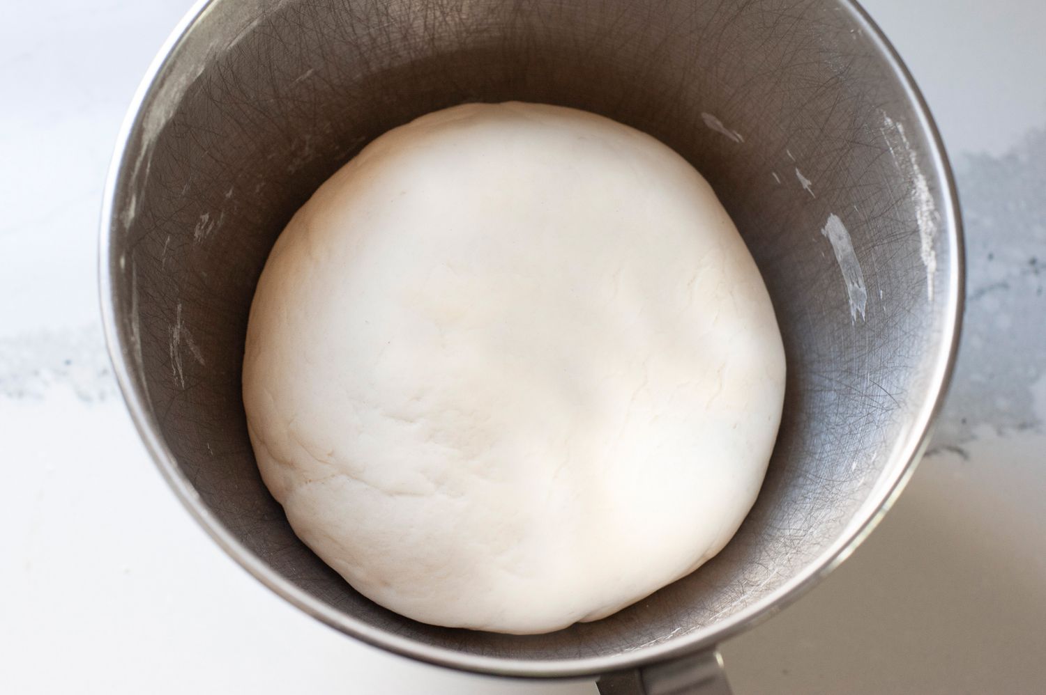 Quick Dinner Rolls after Proofing in Mixer Bowl