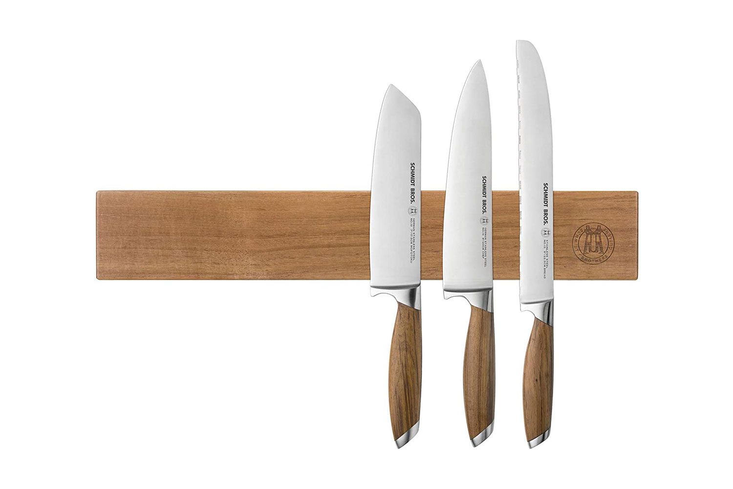 Schmidt Brothers Acacia 18-Inch Magnetic Wall Bar