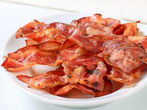 Crispy Bacon on a Plate