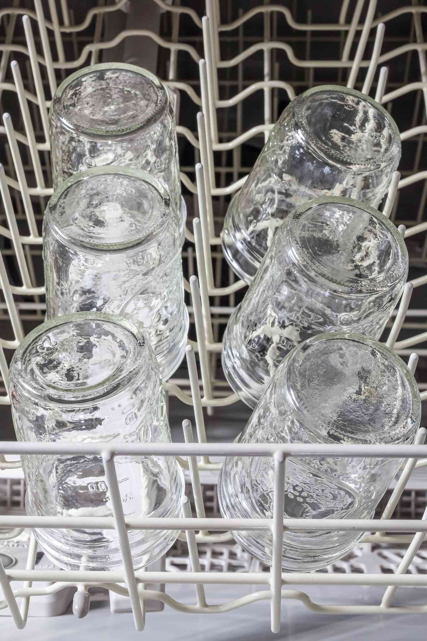 Jars in Dishwasher to Clean Before Sterilizing