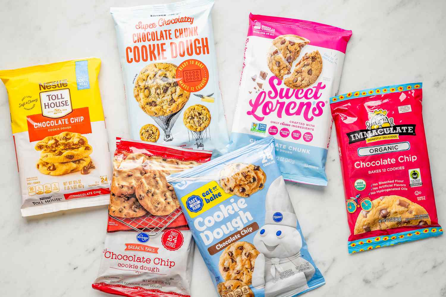 Chocolate chip cookie dough brands