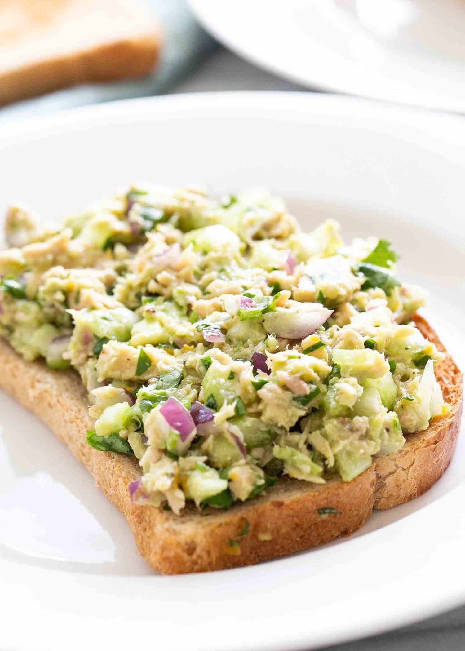 Avocado Tuna Salad on Toast