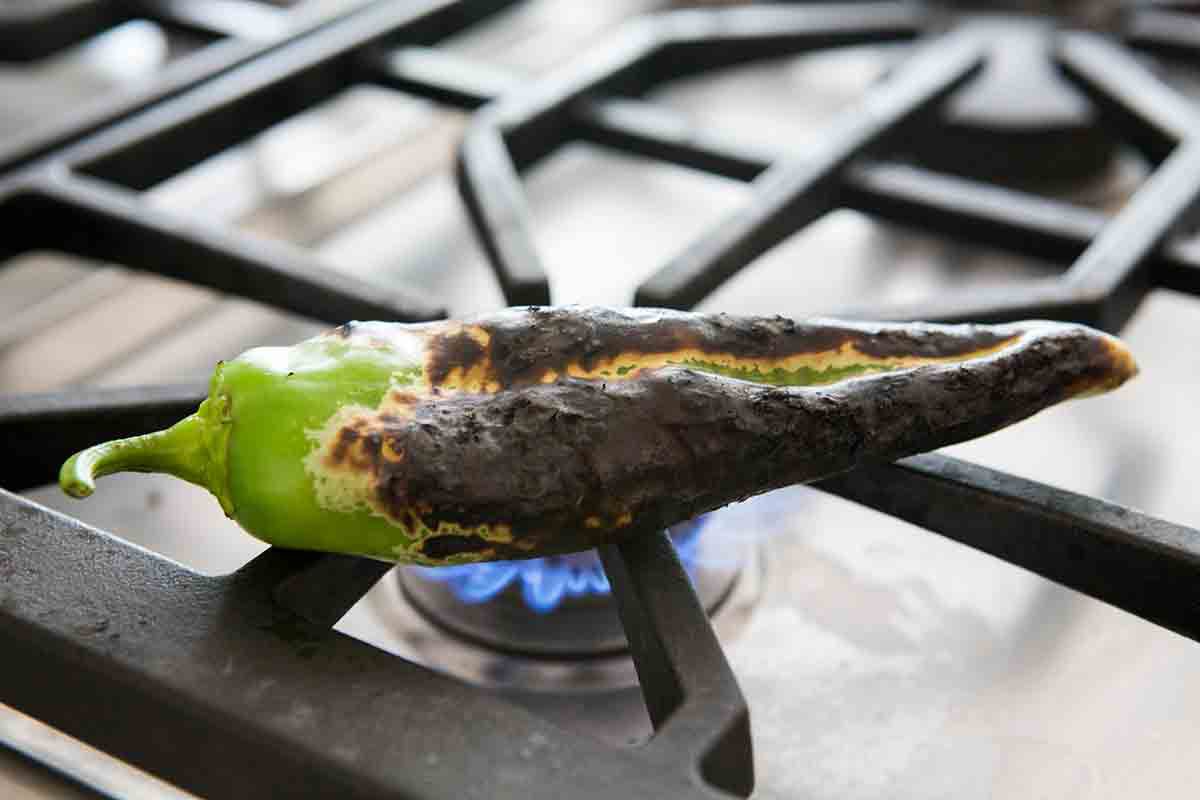 how to fire roast green chiles
