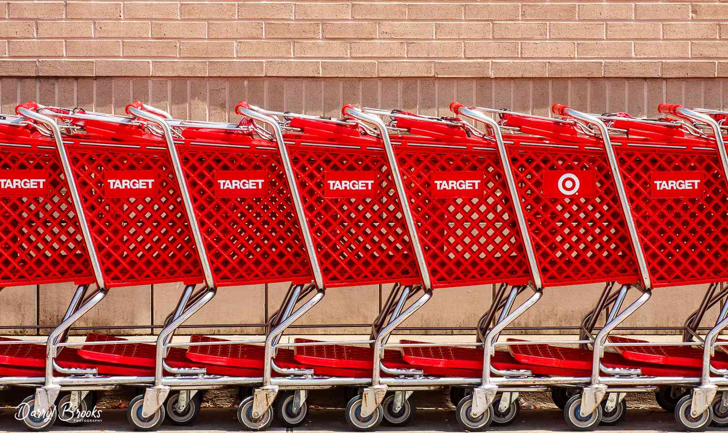 target carts lined up