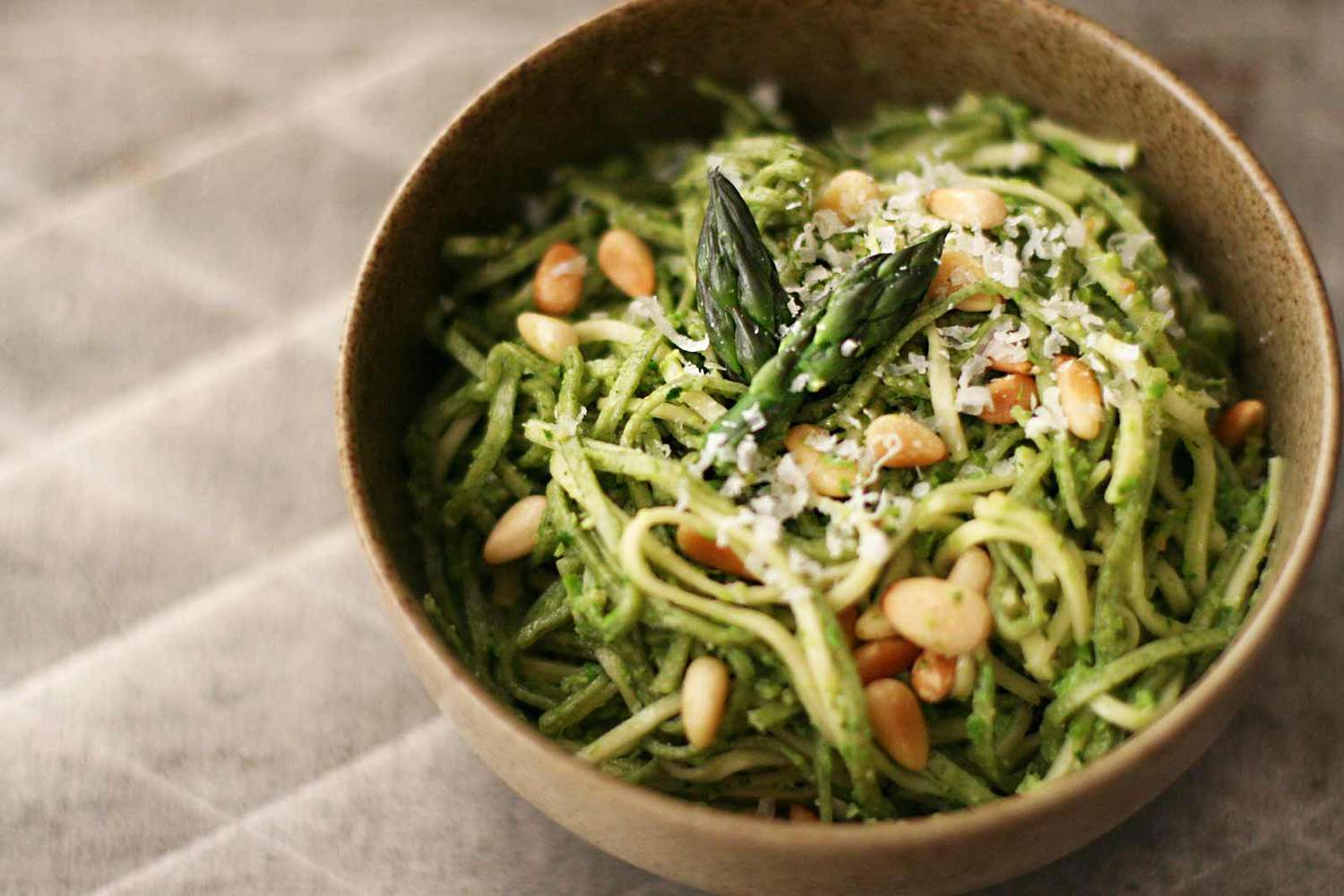 Asparagus Pesto with Pasta