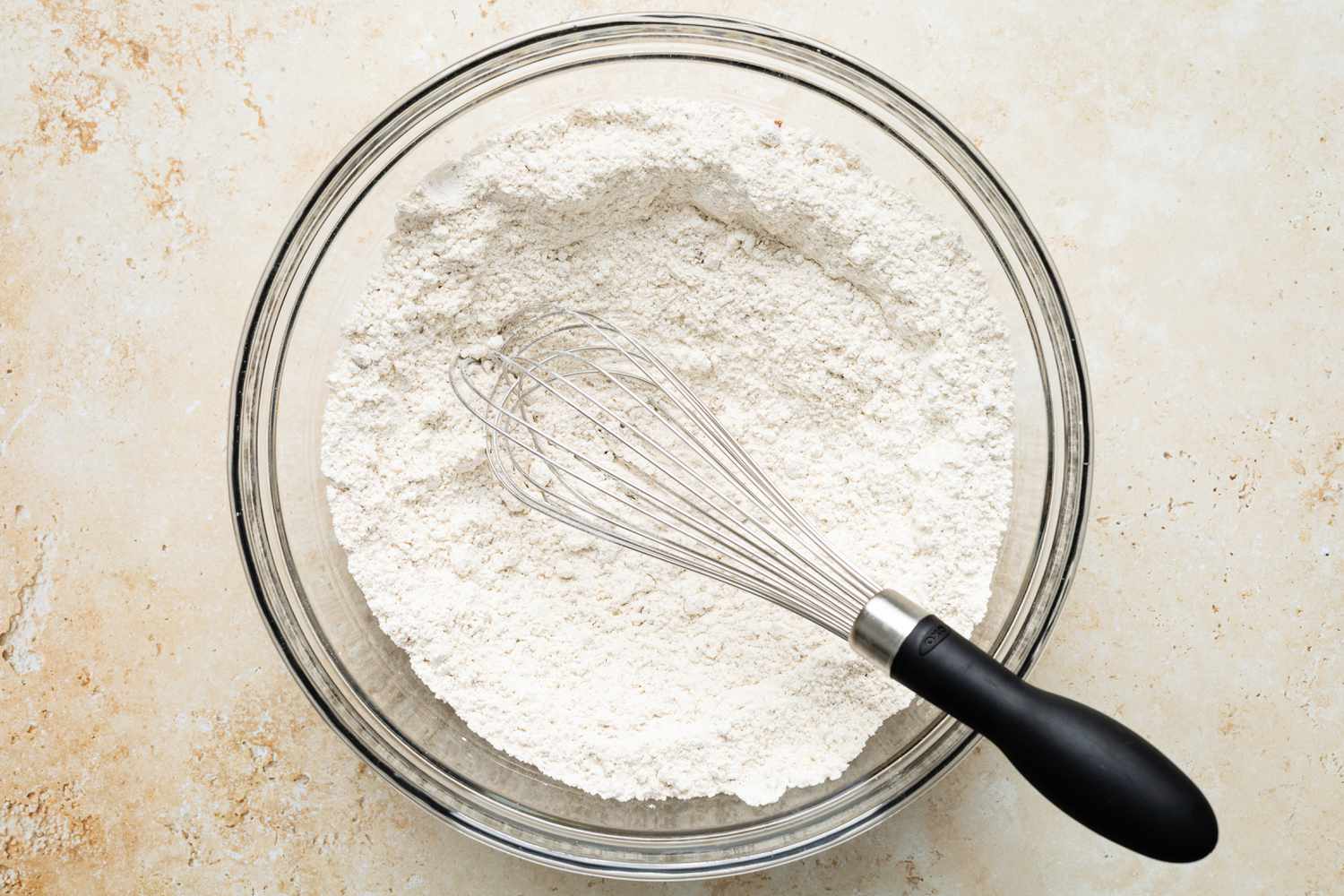 Dry Ingredients Whisked Together for Pumpkin Scones Recipe 