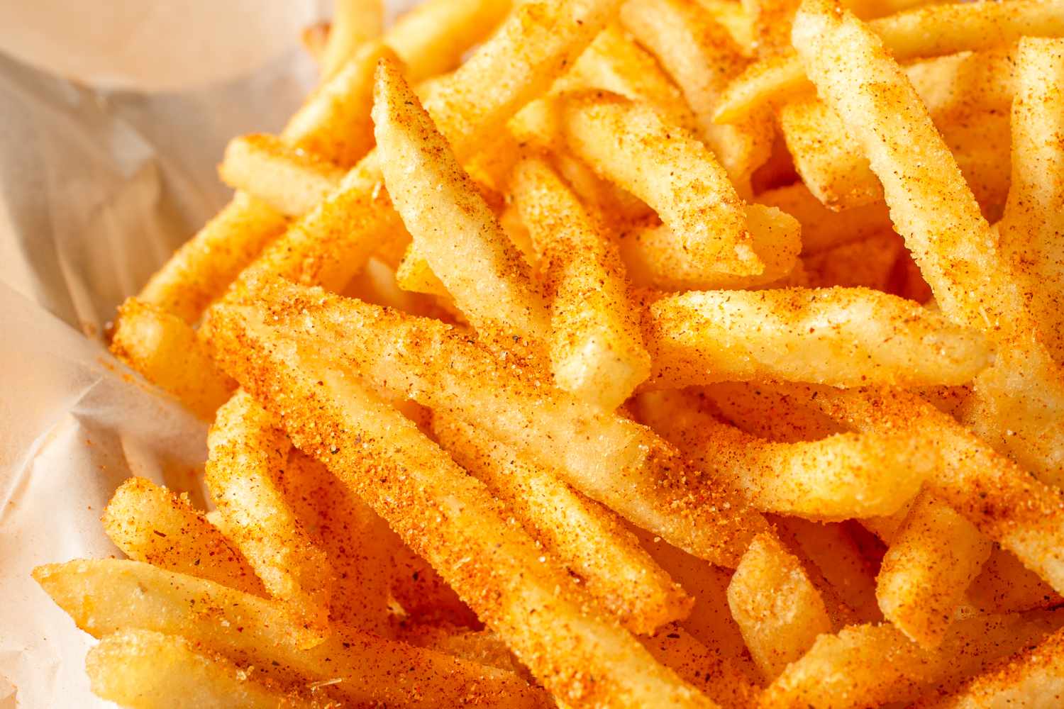 fries sprinkled with ramyun powder