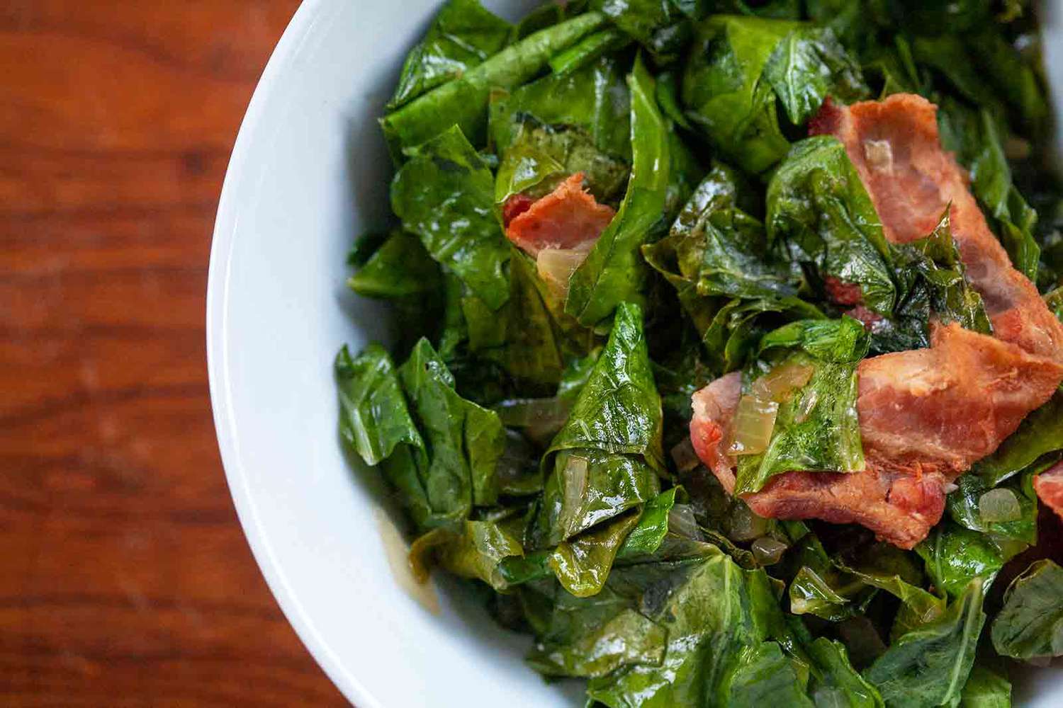 collard greens and bacon