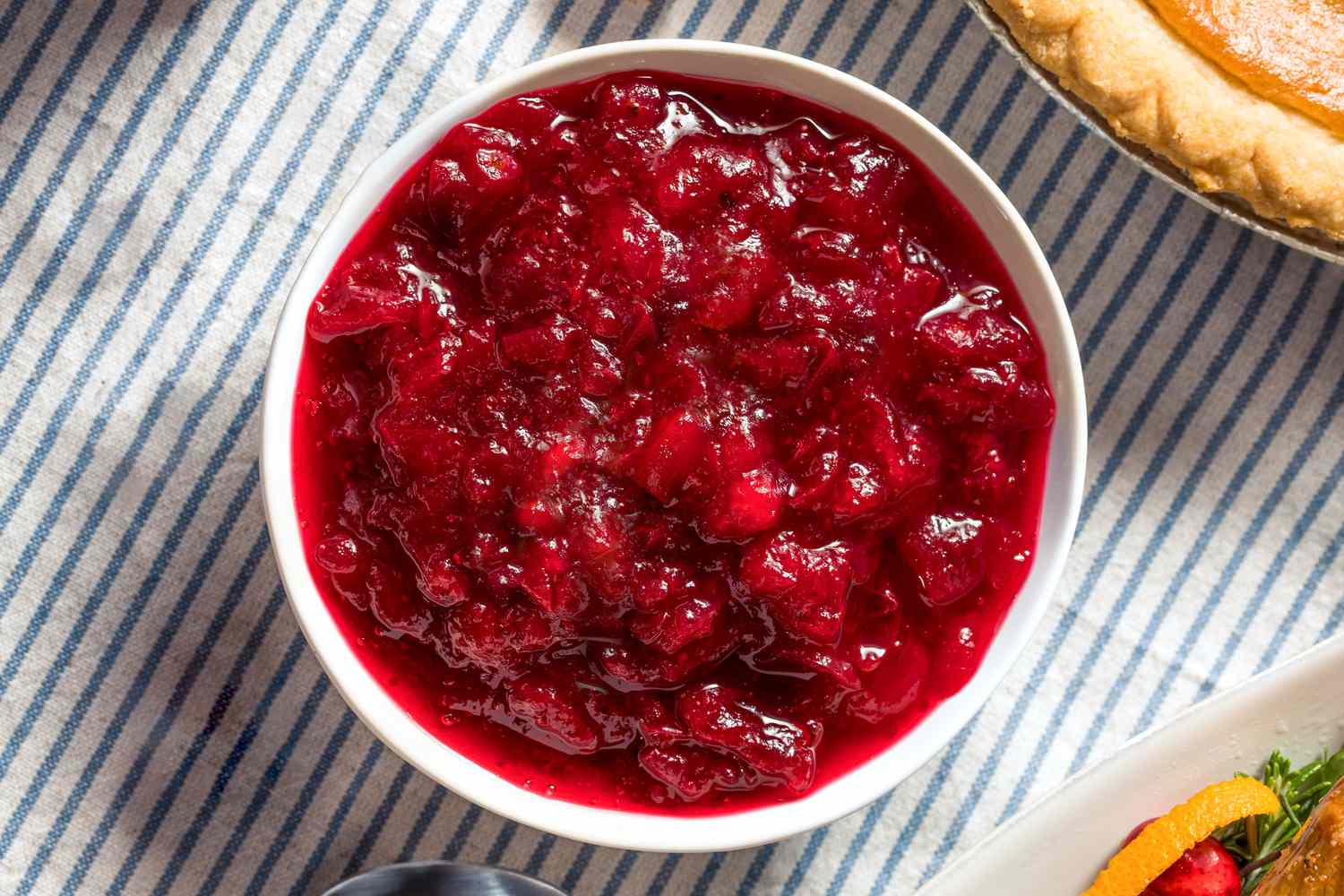 Bowl of cranberry sauce