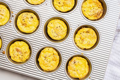 Bacon and Gruyère Egg Bites in a Muffin Tin
