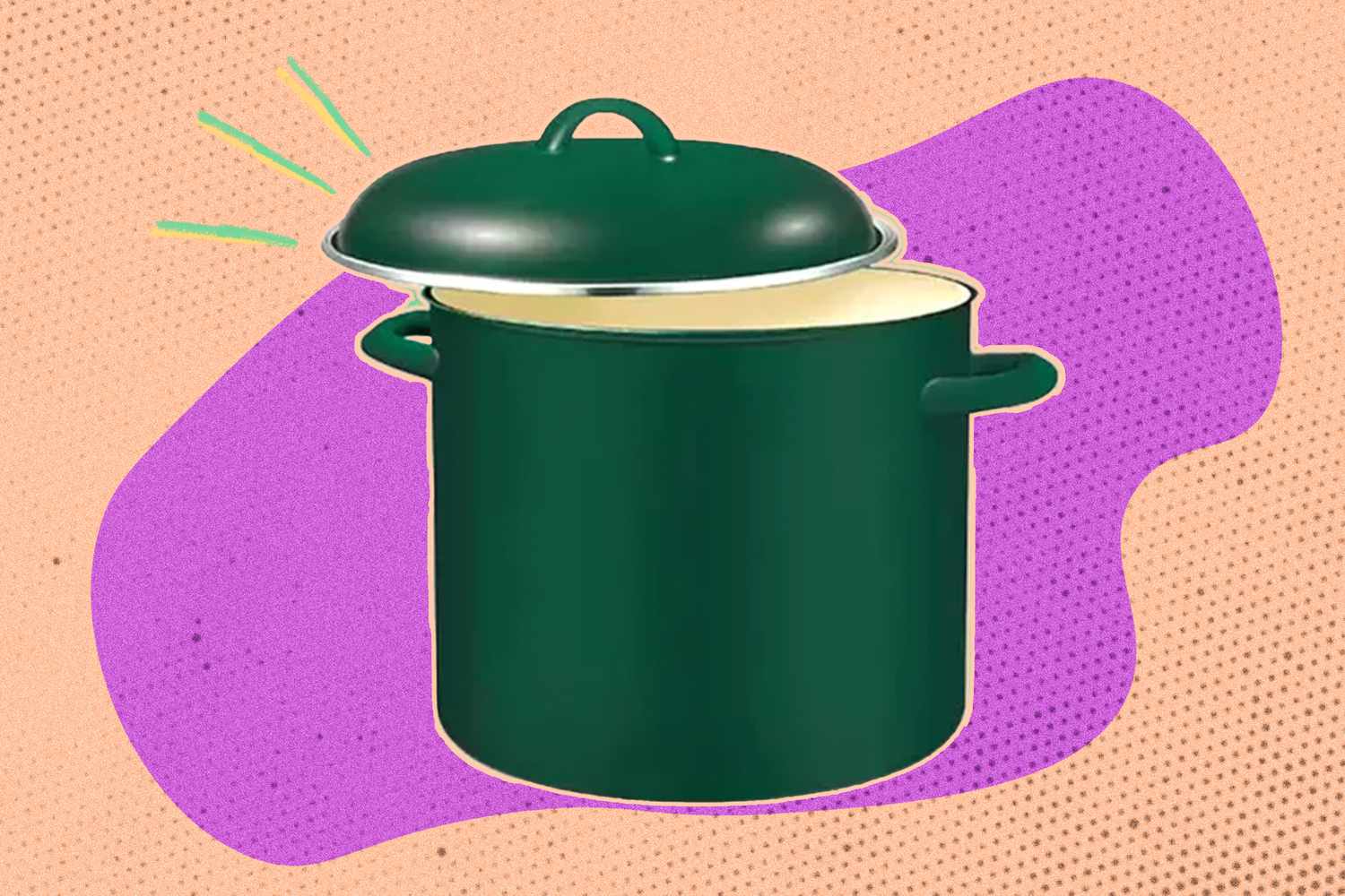 ALDI Crofton pot on an illustrated background