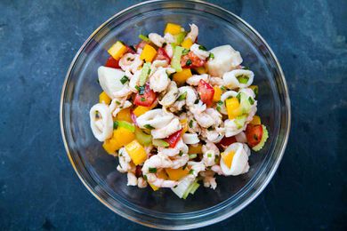 Italian frutti di mare seafood salad