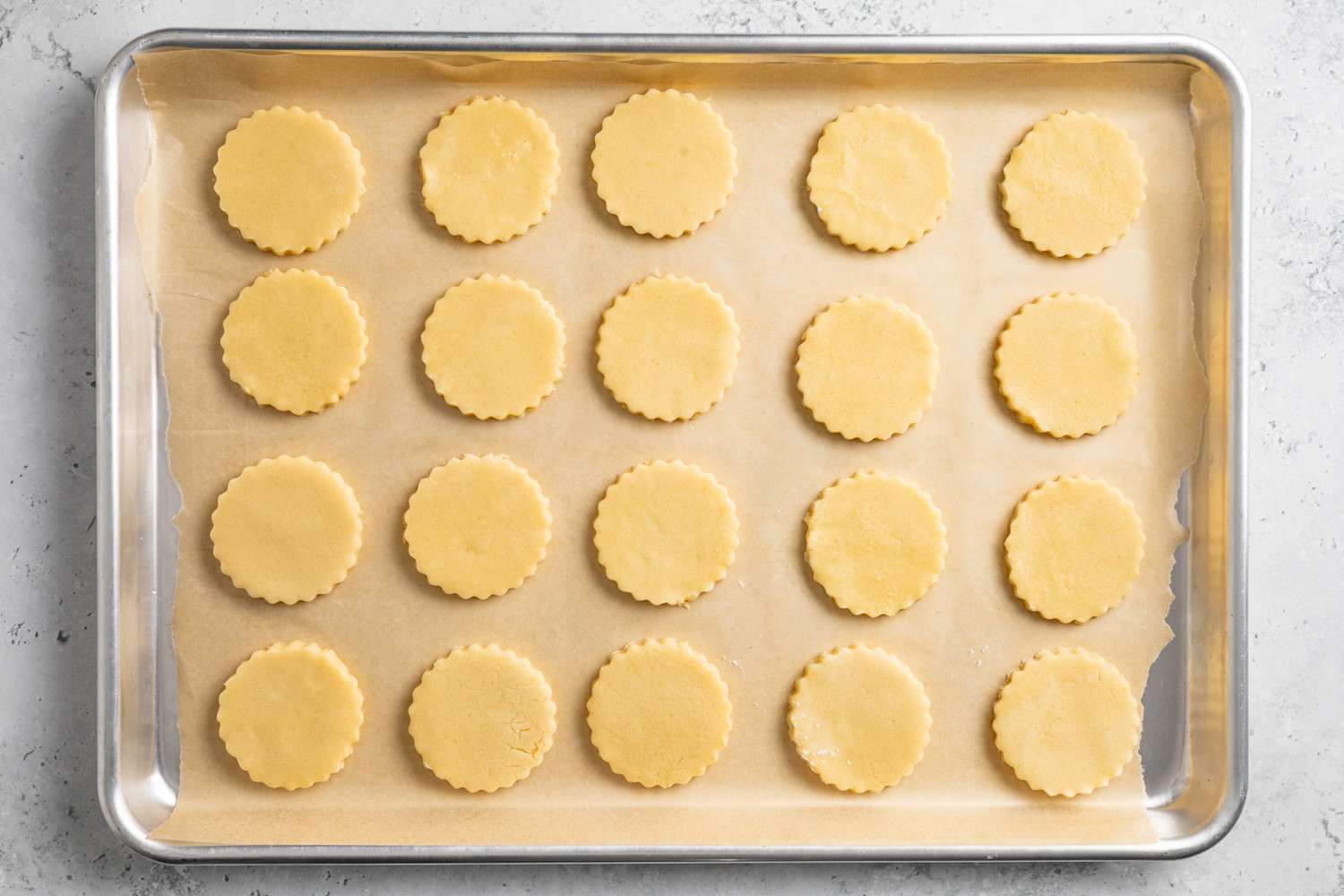 Tray of Classic Shortbread Cookies