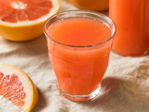 grapefruit juice in a cup