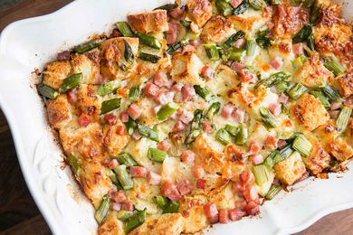 Ham and Asparagus Strata