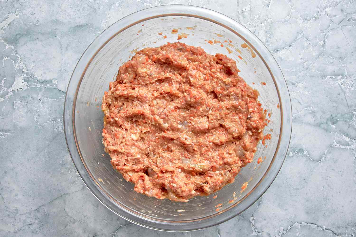 Lumpia Filling in a Bowl (Mixed Together)