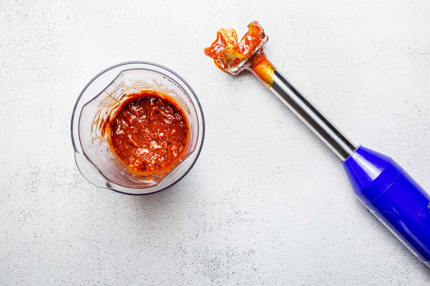 Chipotle and Adobo Sauce Pureed Using an Emulsion Blender for Chicken Chowder Recipe