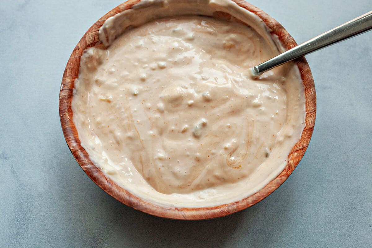 How to Cook Burgers on the Stovetop make the special sauce