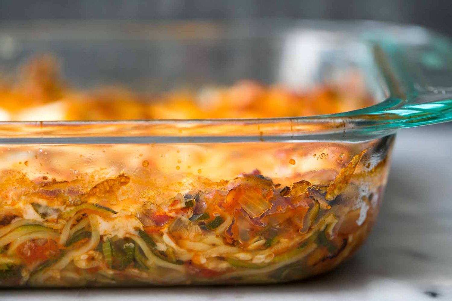 Cheesy Baked Zucchini Noodle Casserole