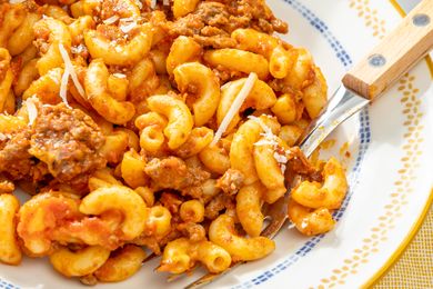 plate of Johnny Mac (4-Ingredient Casserole)