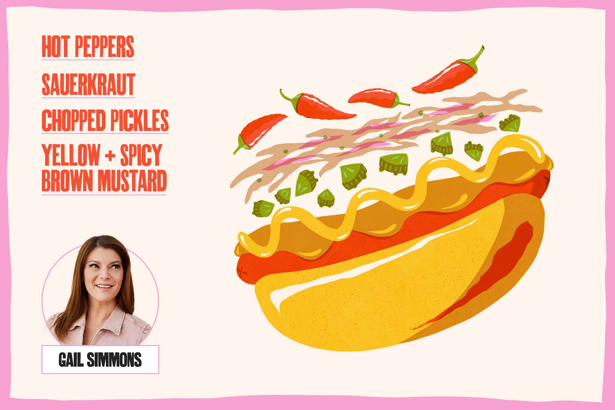 Gail Simmons hot dog