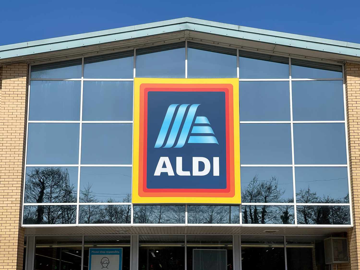 Outside view of an ALDI store