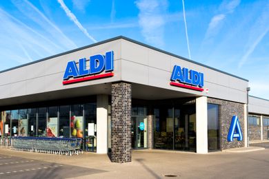 Outside view of an ALDI store