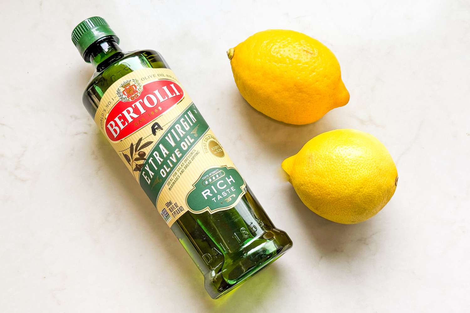 olive oil and lemon