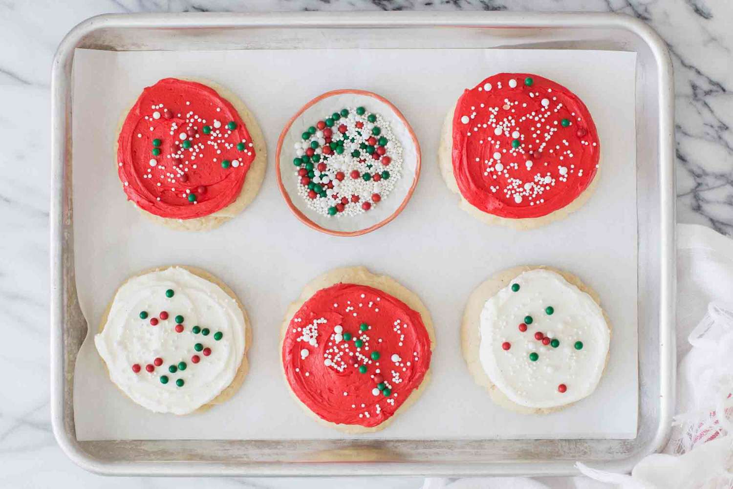 Sugar Cookies with Christmas Frosting