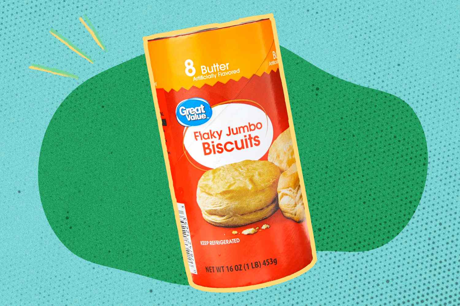 Great Value Flaky Jumbo Biscuits product packaging