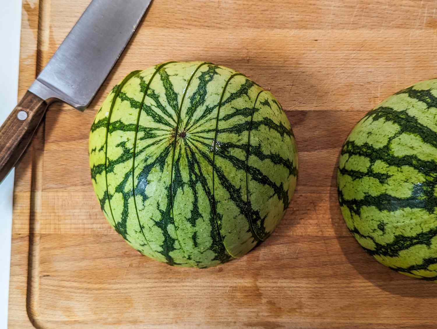 Watermelon cut into planks