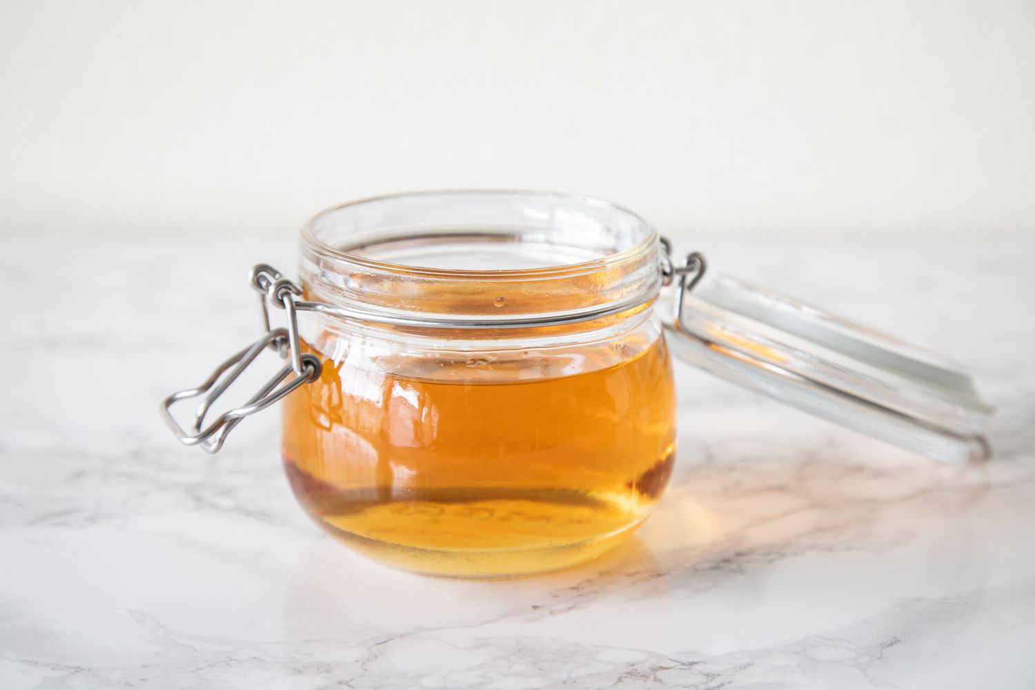 Finished stone fruit pit liqueur