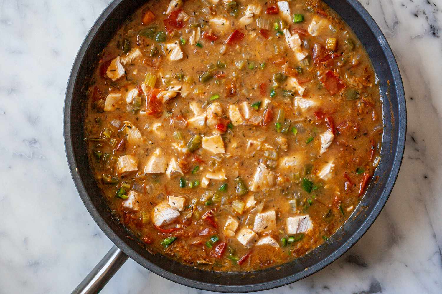 Filling for turkey pot pie.