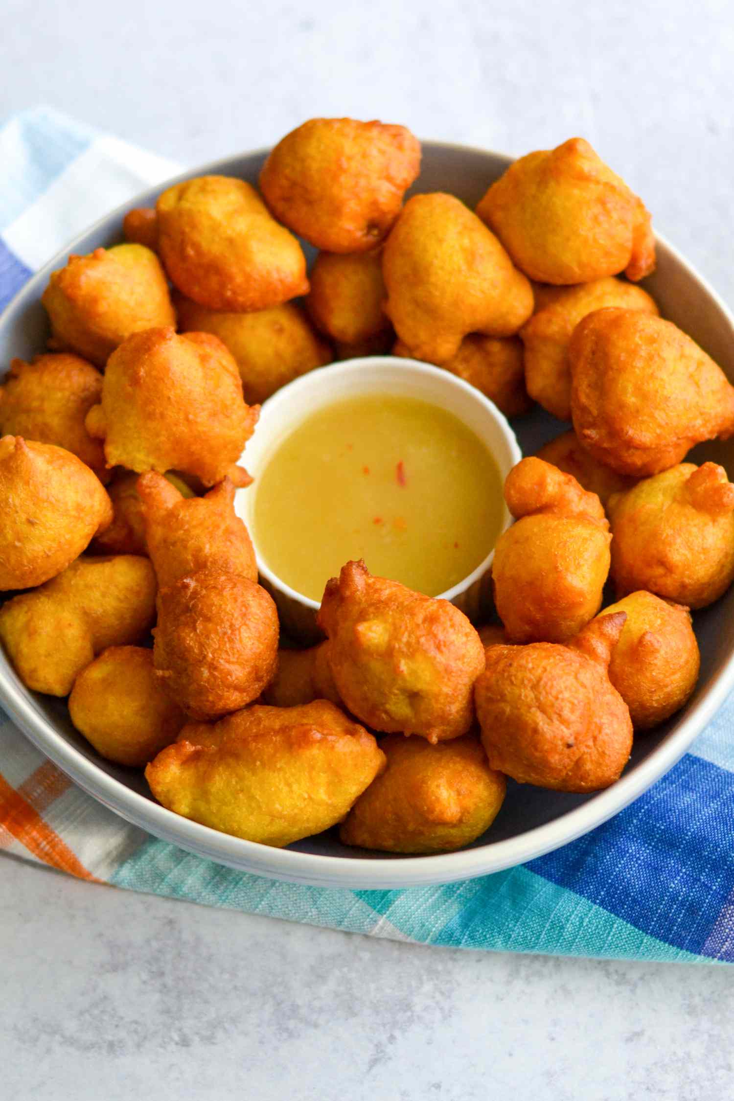 Plated Guyanese pholourie 