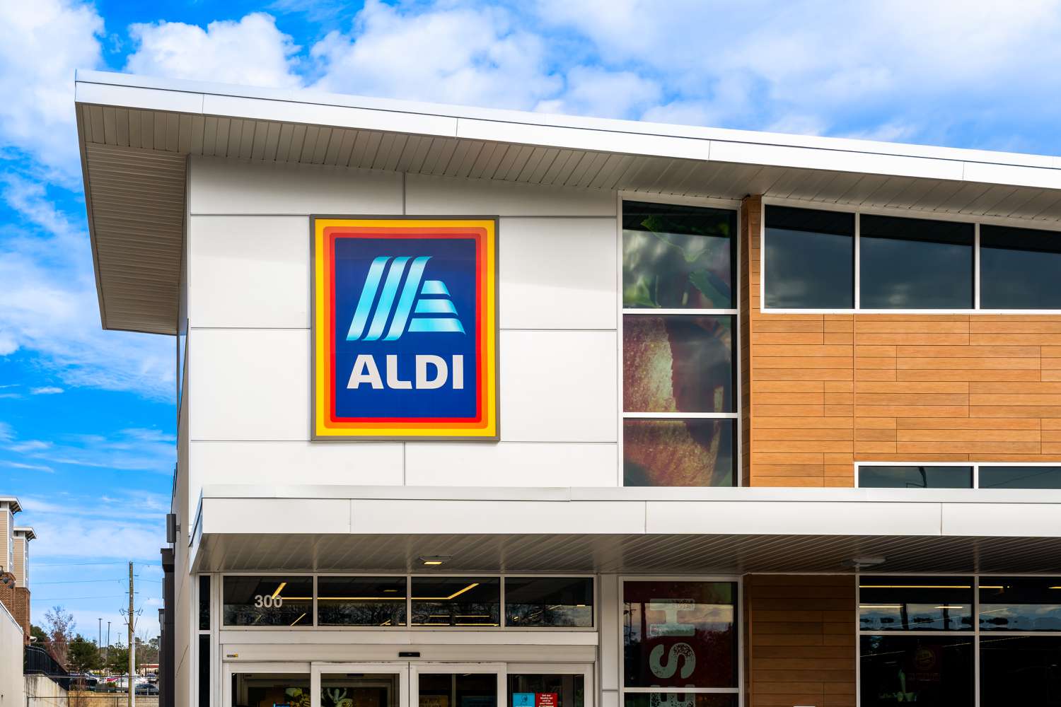 Outside view of an ALDI store