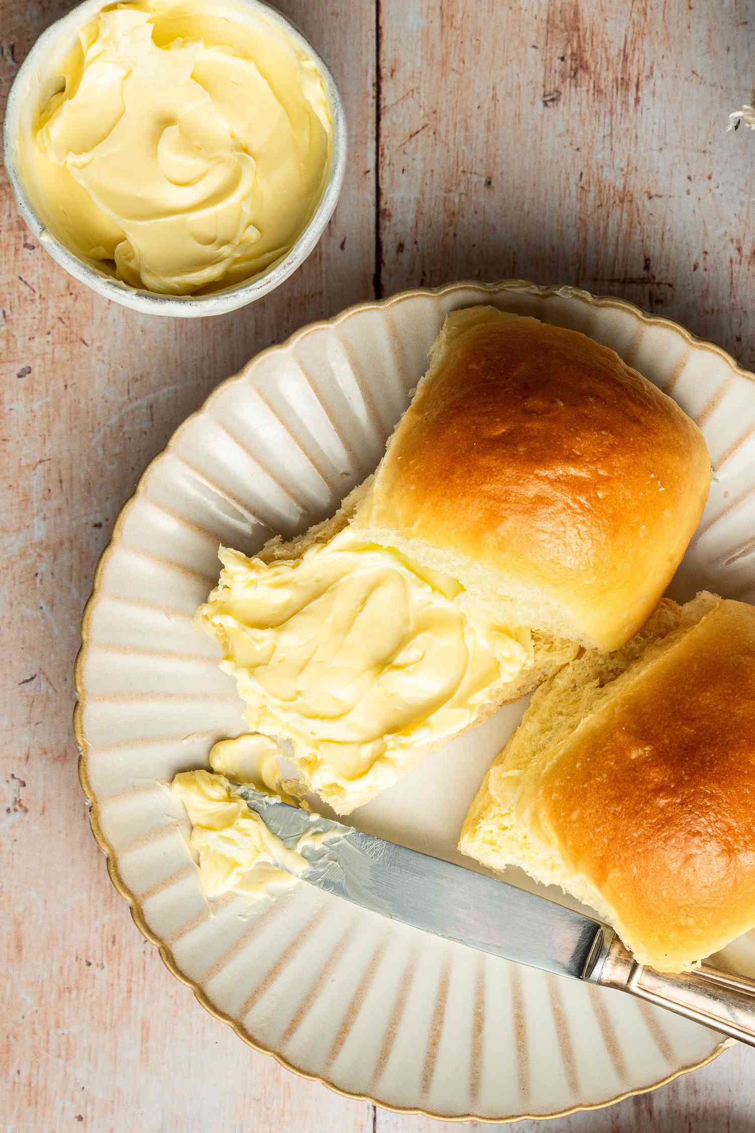 Butter on a roll