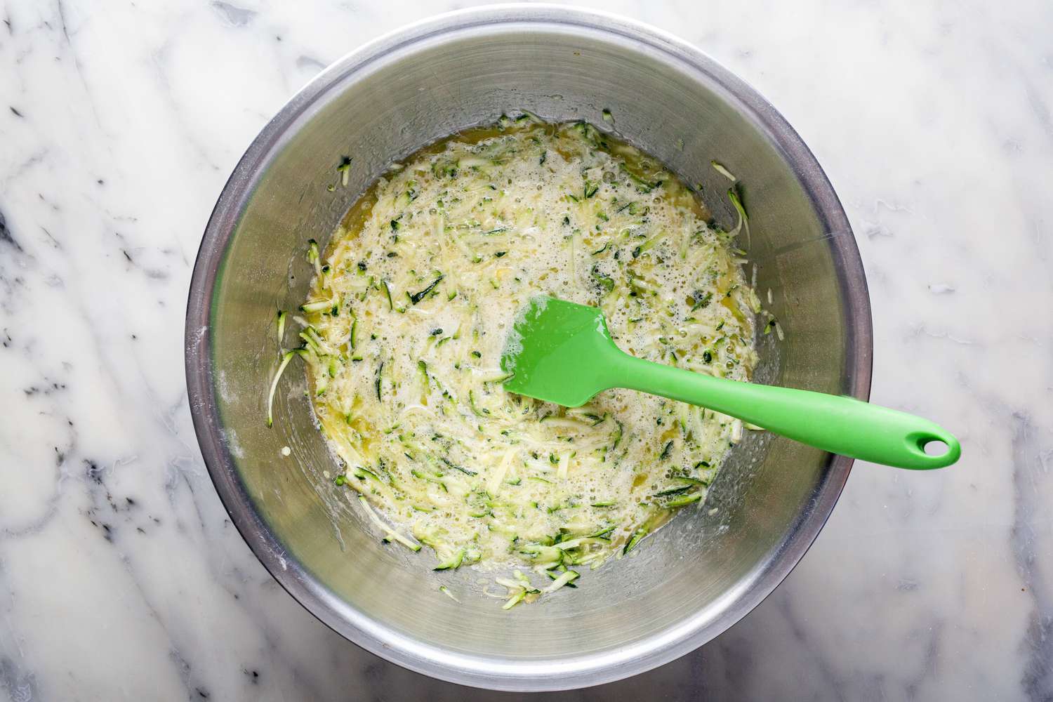 Wet Ingredients for Zucchini Bread Recipe