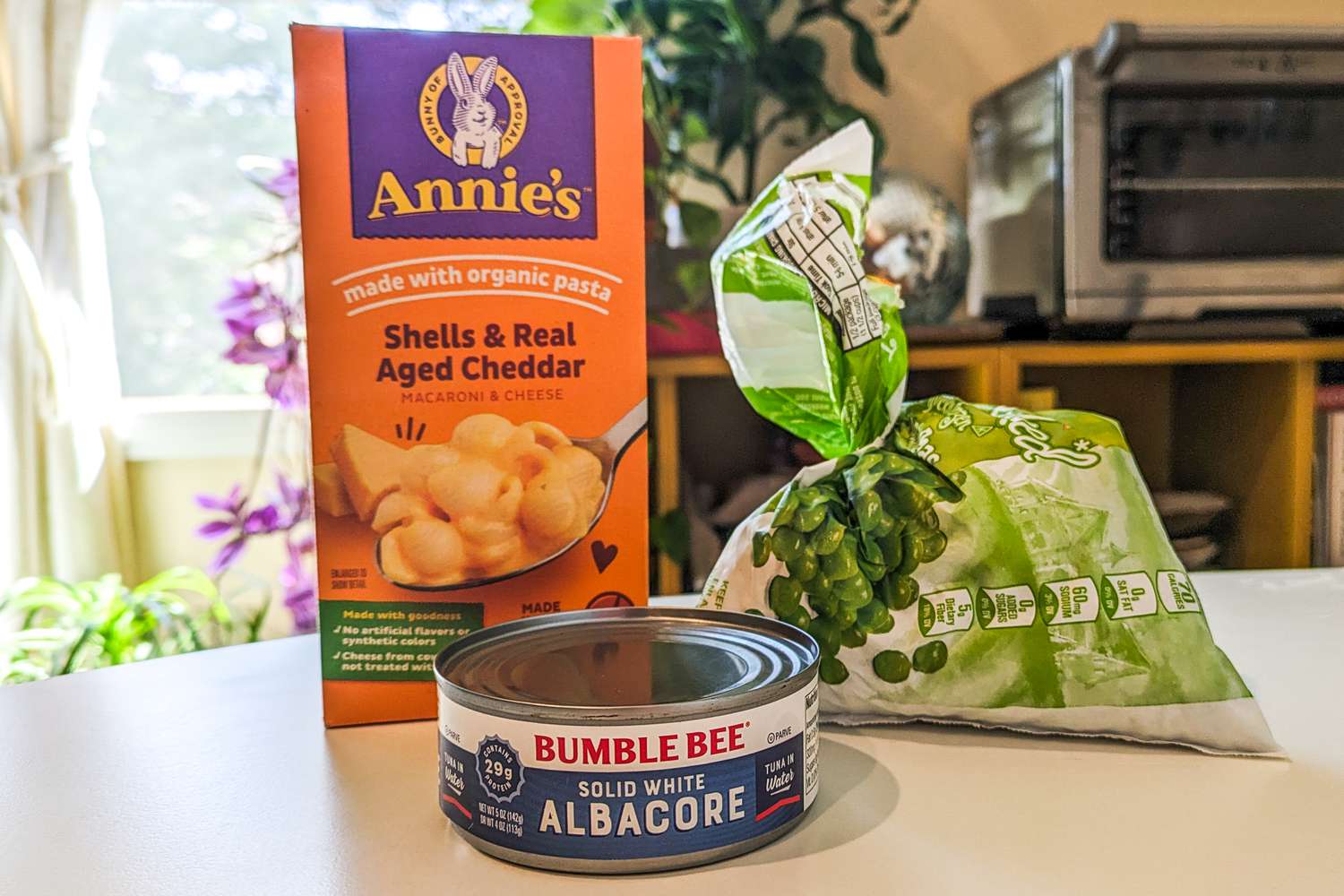 Ingredients for cheater's tuna noodle casserole