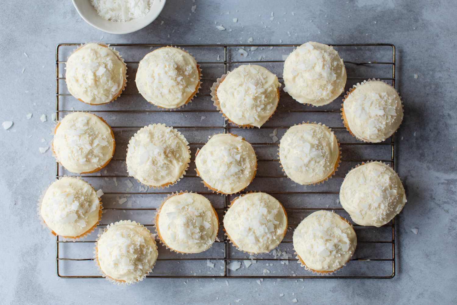 How to Make Coconut Cupcakes with Coconut Cream Cheese Frosting