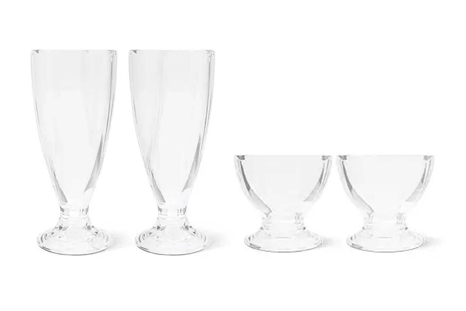 aldi vintage milshake and sundae glasses
