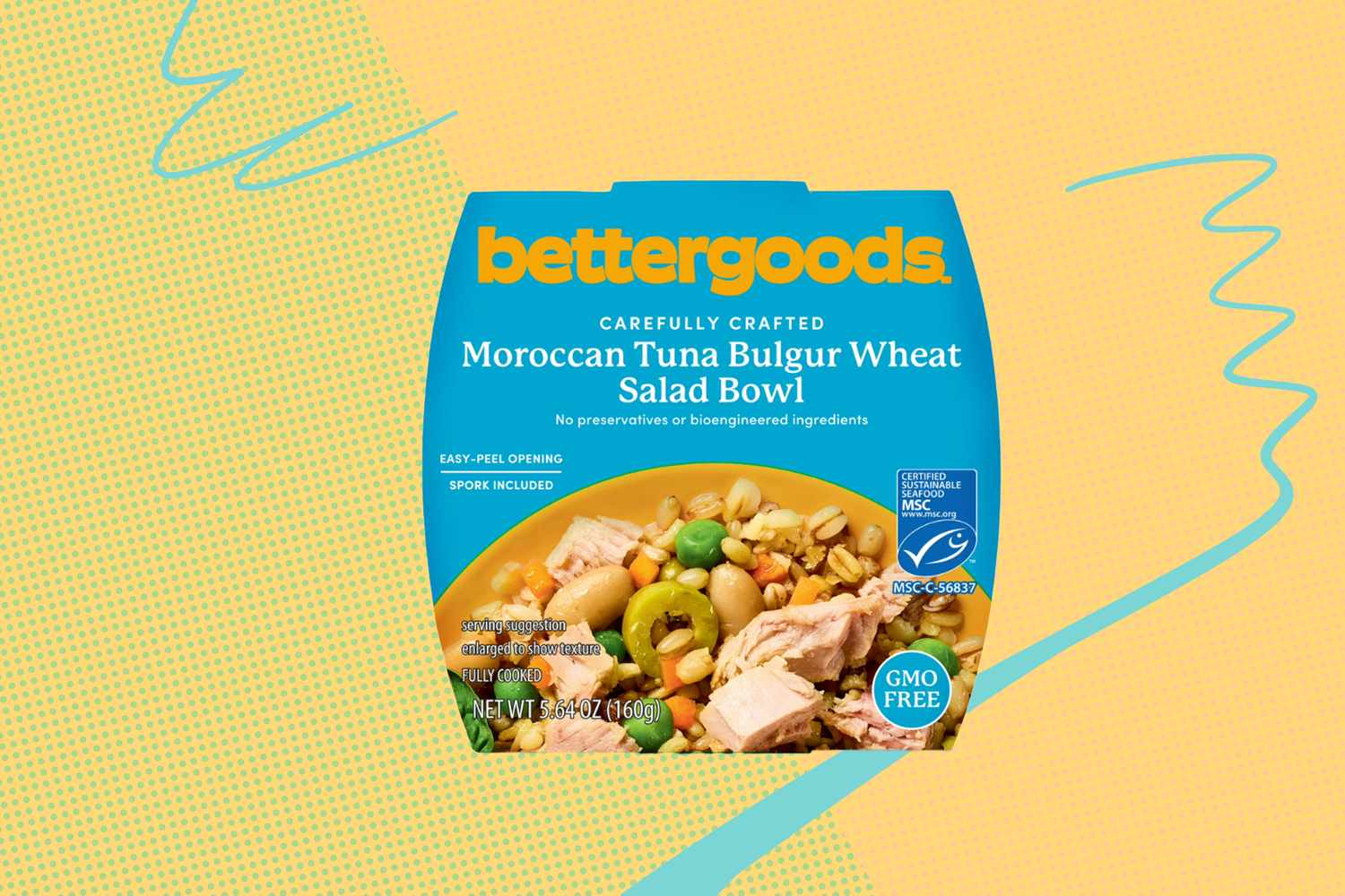 Bettergoods Moroccan Tuna Bulgur Wheat Salad Bowl packaging