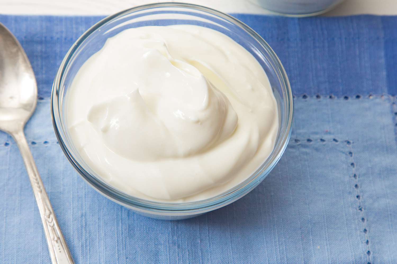 A bowl of creamy Greek yogurt