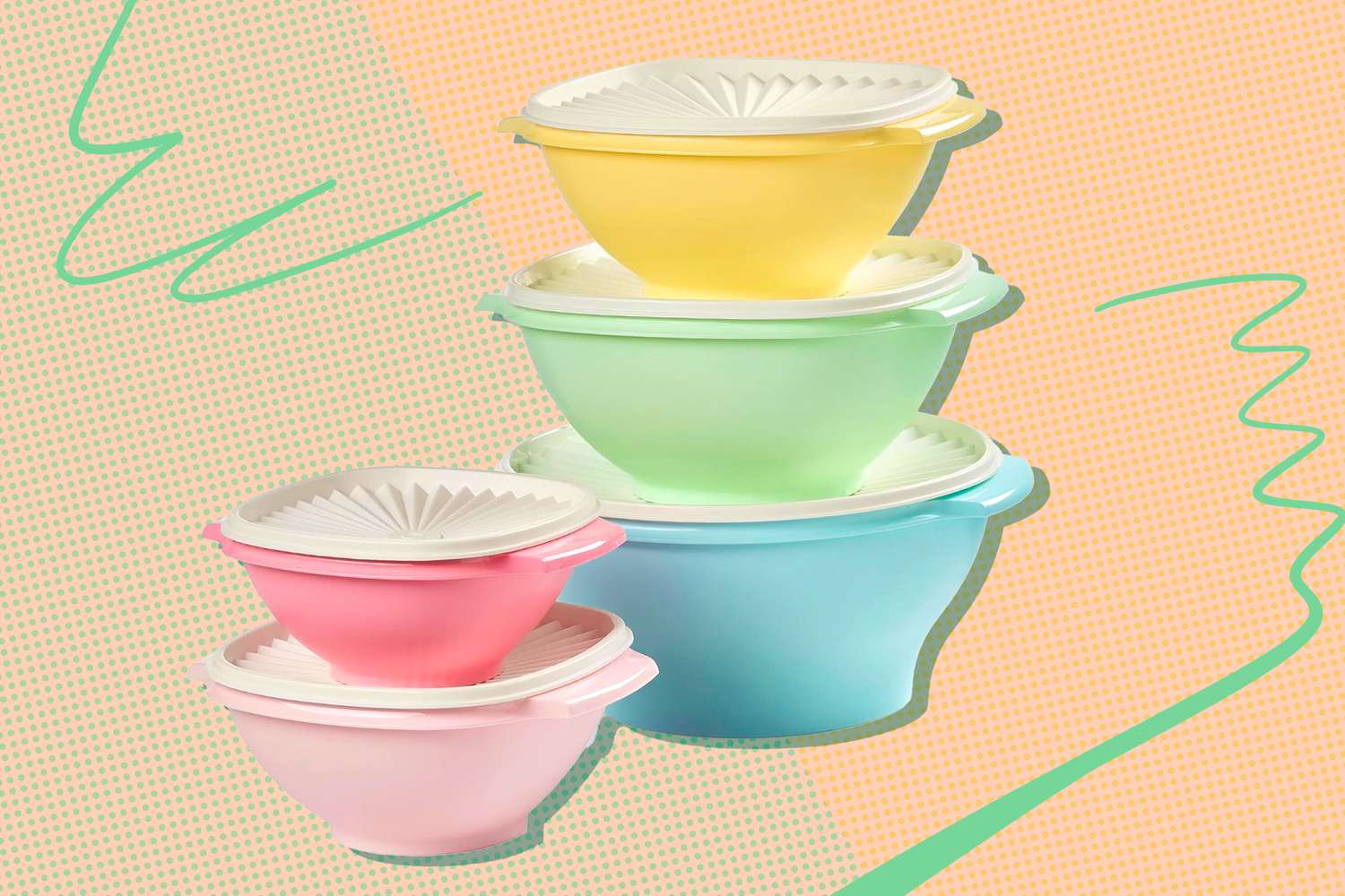 Tupperware storage containers